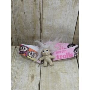 Vtg Norfin Troll Doll Pink Belt Child Size Adjustable Stretch Belt 1992